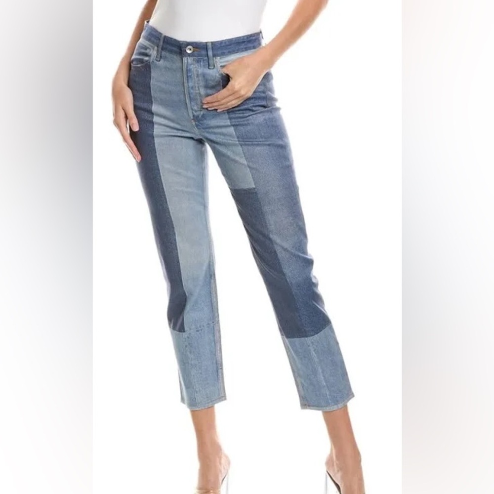 Rag & Bone BRYON STRETCH MIRAMAR NINA CIGARETTE Patchwork “PJ” Jeans